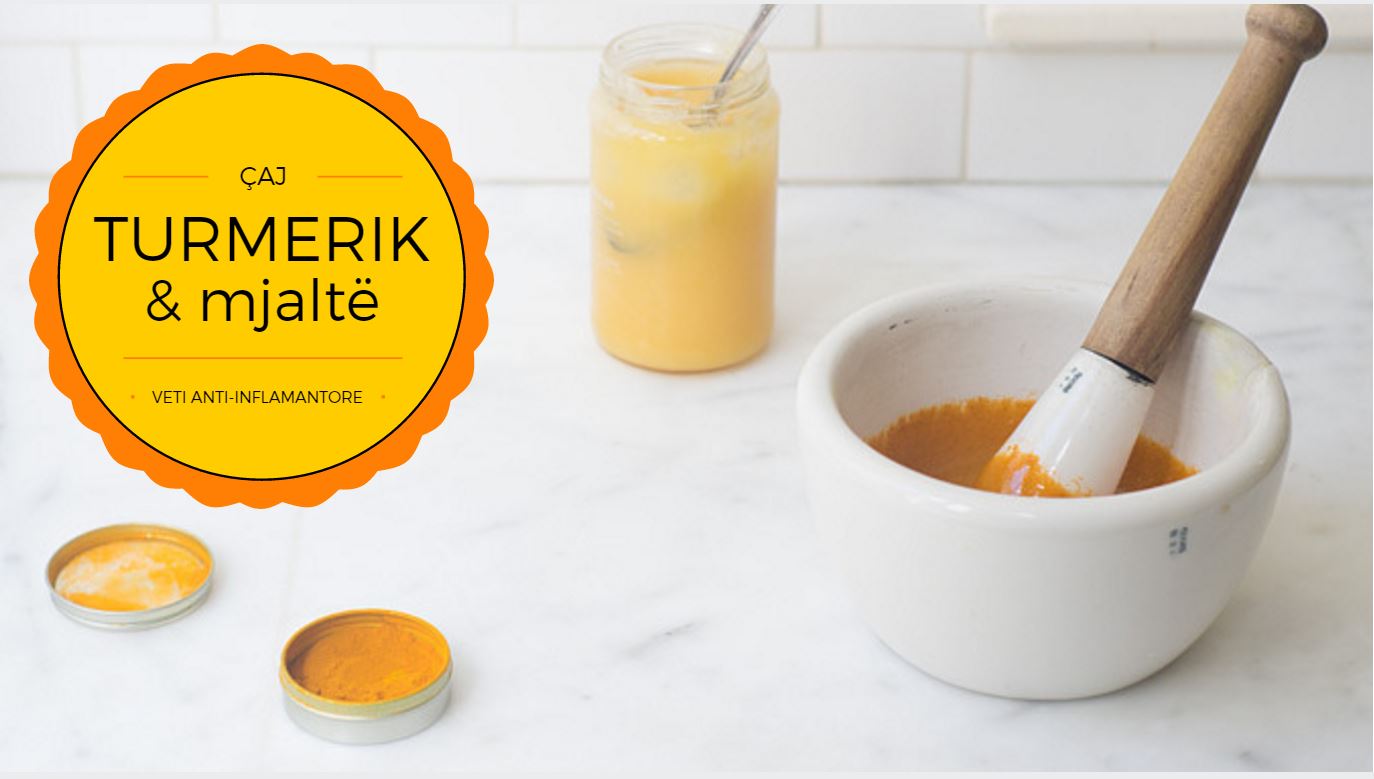 Caj me Turmerik dhe mjalte me veti anti-inflamantore