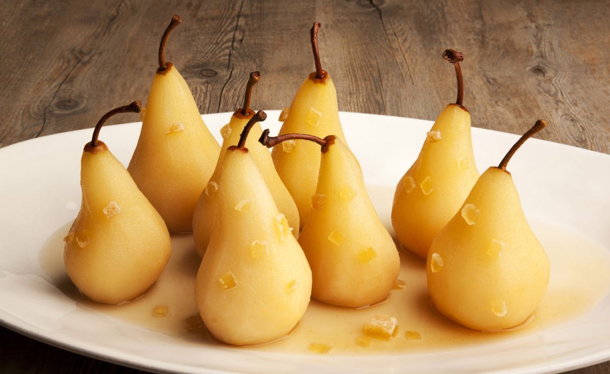 Dardha të ziera me xhenxhefil