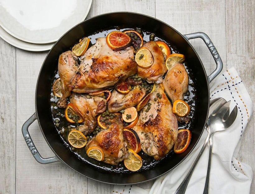 Pule me ereza, agrume dhe kaperi